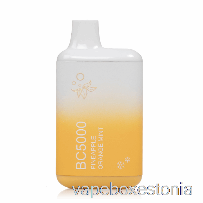 Vape Box Estonia Bc5000 ühekordne Ananass Apelsin Piparmünt